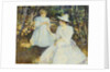 Mother and Child in Pine Woods by Edmund Charles Tarbell