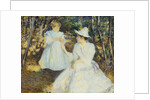Mother and Child in Pine Woods by Edmund Charles Tarbell