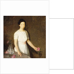 Girl with Red Rose by Charles Webster Hawthorne