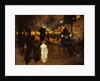 Charing Cross Road at Night, London, c.1905 by Frederick Judd Waugh