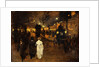 Charing Cross Road at Night, London, c.1905 by Frederick Judd Waugh