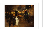 Charing Cross Road at Night, London, c.1905 by Frederick Judd Waugh