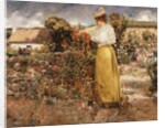 Among the Flowers, Giverny, 1890 by Dawson Dawson-Watson
