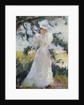 My Wife, Emeline, in a Garden by Edmund Charles Tarbell
