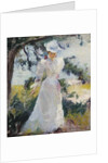 My Wife, Emeline, in a Garden by Edmund Charles Tarbell