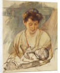 Mother Rose Looking Down at her Sleeping Baby, c.1900 by Mary Stevenson Cassatt