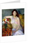 nude with Tulips, by William James Glackens