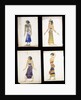 Egyptian Costume Designs for a Dancer, a Musician, Ta-Or, and Cleopatra's Sister by Leon Bakst