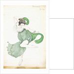 Costume design for 'Bacchanale', soloist ballerina by Leon Bakst