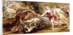 Diana and her Nymphs Hunting - a modello by Peter Paul Rubens