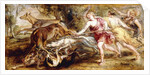 Diana and her Nymphs Hunting - a modello by Peter Paul Rubens