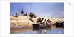 An Embarkment of Camels on the Beach at Sale, Maroc, 1880 by Edwin Lord Weeks