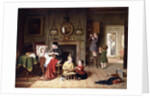Playing Doctor, 1863 by Frederick Daniel Hardy