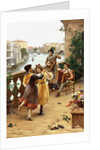 On a Venetian Balcony, by Antonio Paoletti
