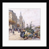 Le Quai aux Fleurs and Hotel by Eugene Galien-Laloue