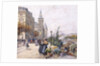 Le Quai aux Fleurs and Hotel by Eugene Galien-Laloue