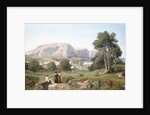 Taking in the View on the Island of Capri in the Gulf of Naples, 1853 by Henri-Joseph Harpignies