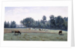 Marcoussis - Cows Grazing, 1845-50 by Jean Baptiste Camille Corot