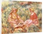 Two Women in the Grass, c.1910 by Pierre Auguste Renoir