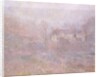 Houses at Falaise in the Fog, 1885 by Claude Monet