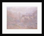 Houses at Falaise in the Fog, 1885 by Claude Monet