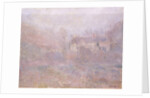 Houses at Falaise in the Fog, 1885 by Claude Monet