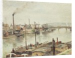 The Port of Rouen, 1883 by Camille Pissarro