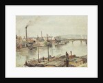 The Port of Rouen, 1883 by Camille Pissarro