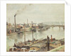 The Port of Rouen, 1883 by Camille Pissarro