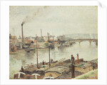 The Port of Rouen, 1883 by Camille Pissarro