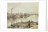 The Port of Rouen, 1883 by Camille Pissarro