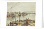 The Port of Rouen, 1883 by Camille Pissarro