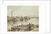 The Port of Rouen, 1883 by Camille Pissarro