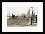 The Victoria Embankment, London, 1875 by Giuseppe or Joseph de Nittis