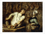The Butcher at the Montmartre Market, 1857-58 by Honore Daumier