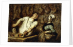 The Butcher at the Montmartre Market, 1857-58 by Honore Daumier