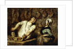 The Butcher at the Montmartre Market, 1857-58 by Honore Daumier