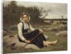 Shepherdess, 1890 by François Alfred Delobbe