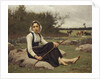 Shepherdess, 1890 by François Alfred Delobbe