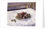 Still Life, Prunes on a Plate, c.1884 by Pierre Auguste Renoir