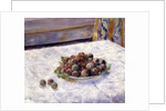 Still Life, Prunes on a Plate, c.1884 by Pierre Auguste Renoir