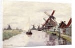 Windmill in Holland, 1871 by Claude Monet