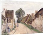 Village Sstreet, Auvers-sur-Oise, 1873 by Camille Pissarro