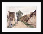Village Sstreet, Auvers-sur-Oise, 1873 by Camille Pissarro