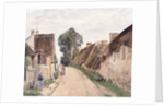 Village Sstreet, Auvers-sur-Oise, 1873 by Camille Pissarro