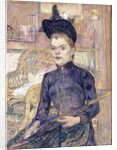 The Woman in the Black Hat, Deaf Berthe, 1890 by Henri de Toulouse-Lautrec