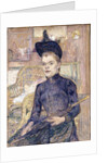 The Woman in the Black Hat, Deaf Berthe, 1890 by Henri de Toulouse-Lautrec