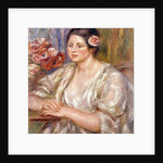 Madeleine in a White Blouse and Bouquet of Flowers, c.1915-1919 by Pierre Auguste Renoir