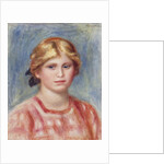 Bust of a Woman with a Rose Coloured Blouse, 1905 by Pierre Auguste Renoir