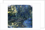 View of the Lilypond with Willow, c.1917-1919 by Claude Monet
